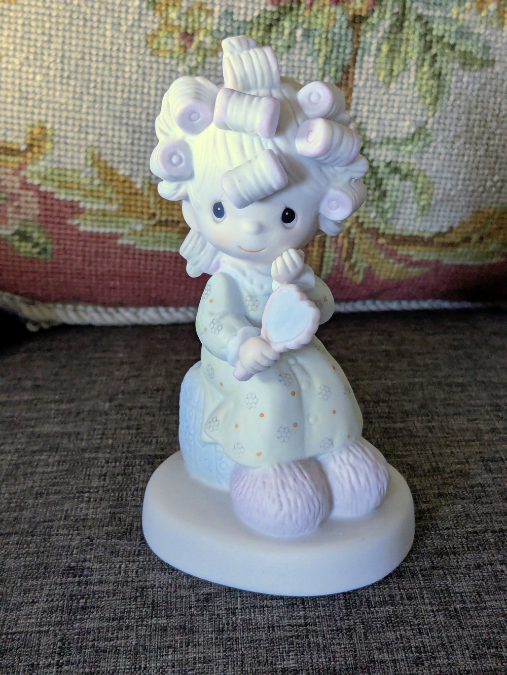 "Smile, God Loves You" Precious Moments Figurine In Excellent Condition.